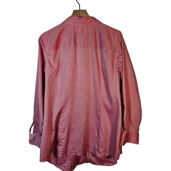 Talbots Womens size 16W 100% Cotton Pink Button Up Shirt Basic Everyday Career - Picture 2 of 9